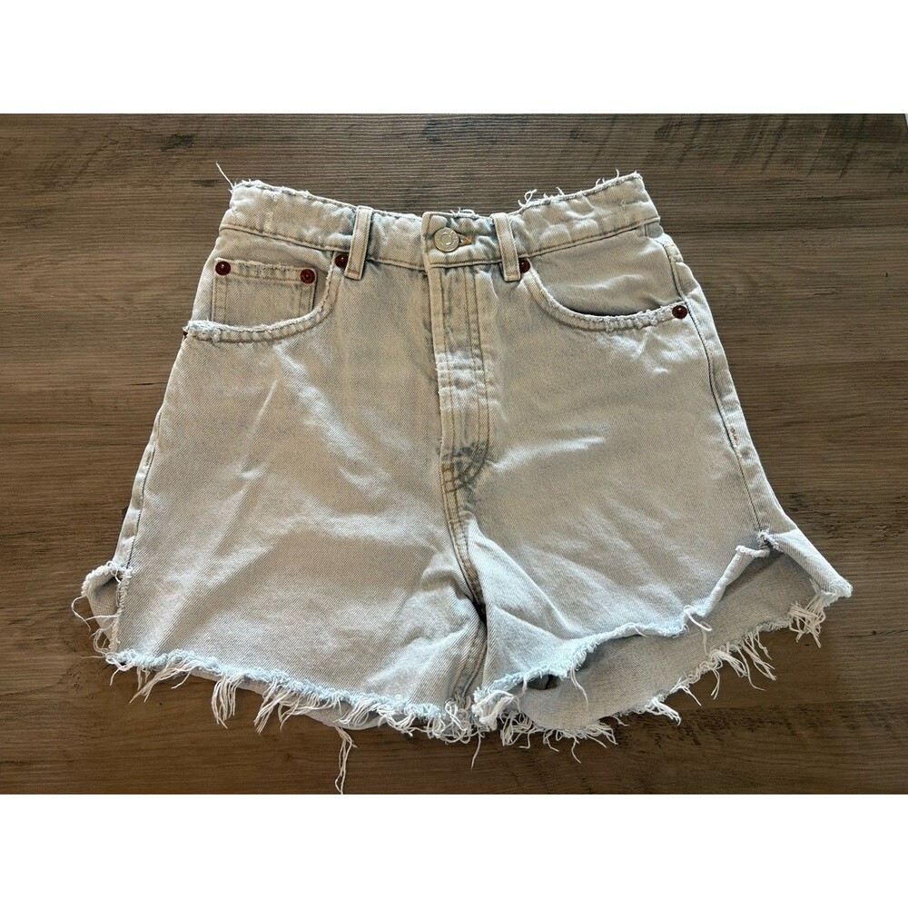 Zara Cut Off Denim Shorts Women’s Size 4 Distressed